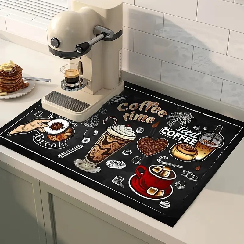 Coffee Mat Absorbent Mat Kitch - Bar Mat Rubber 리뷰 및 가격