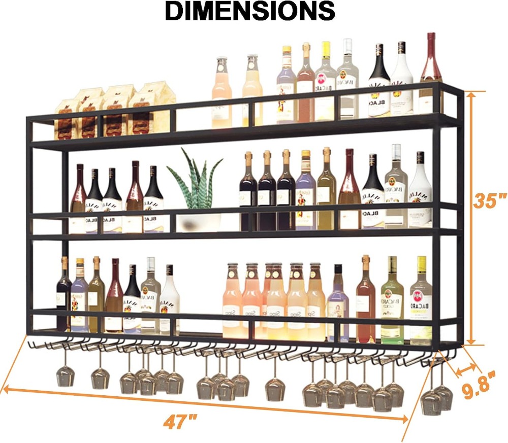 Large Heavy Duty 47in Wine Rac - Home Bar Shelves 리뷰 및 가격