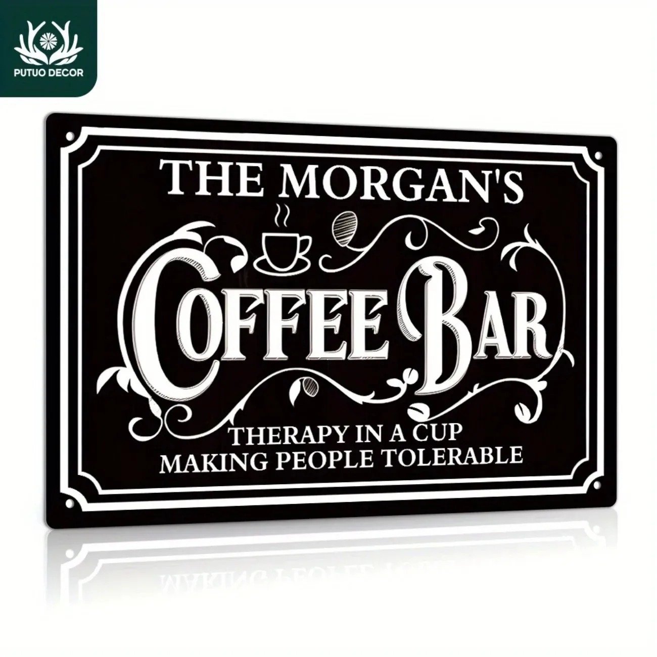1PC Custom Text The Morgan's C - Home Bar Signs 리뷰 및 가격