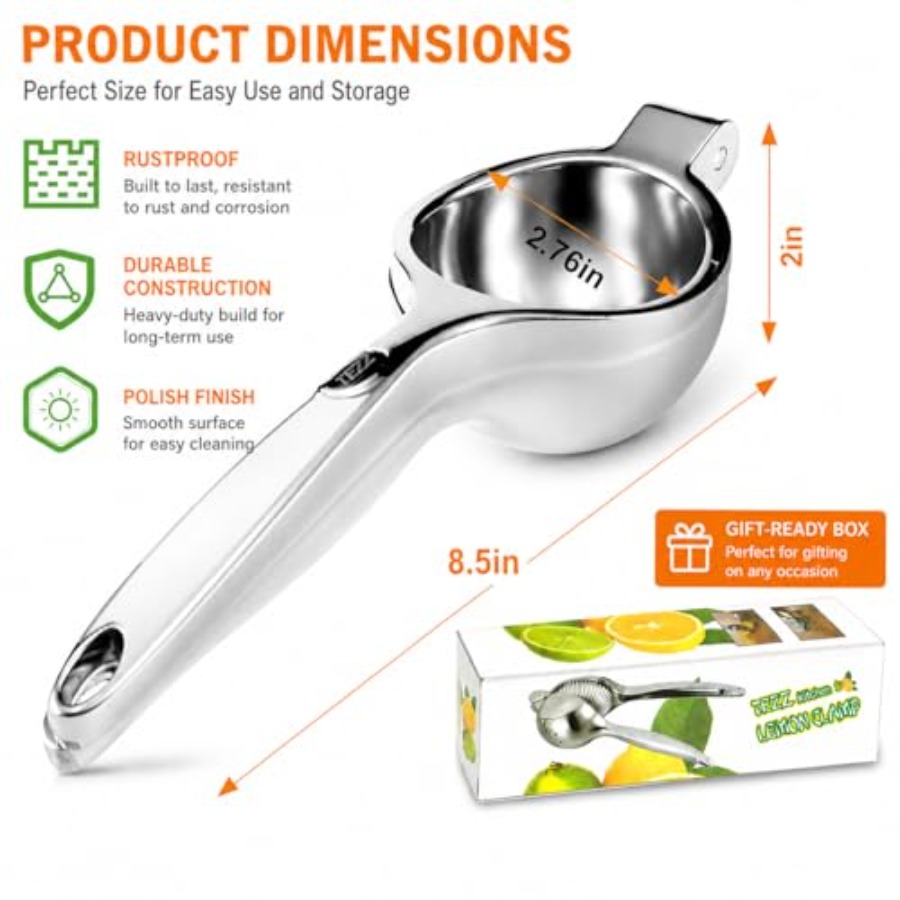 Premium Lemon Squeezer, Large  - Citrus Juicer Bar 리뷰 및 가격