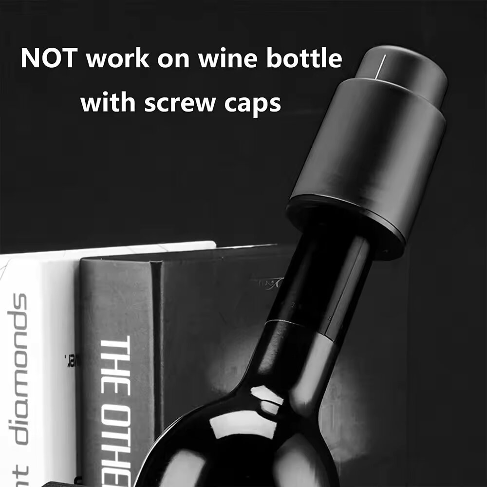 Black Vacuum-Sealed Wine Bottl - Wine Preservation Pump 리뷰 및 가격