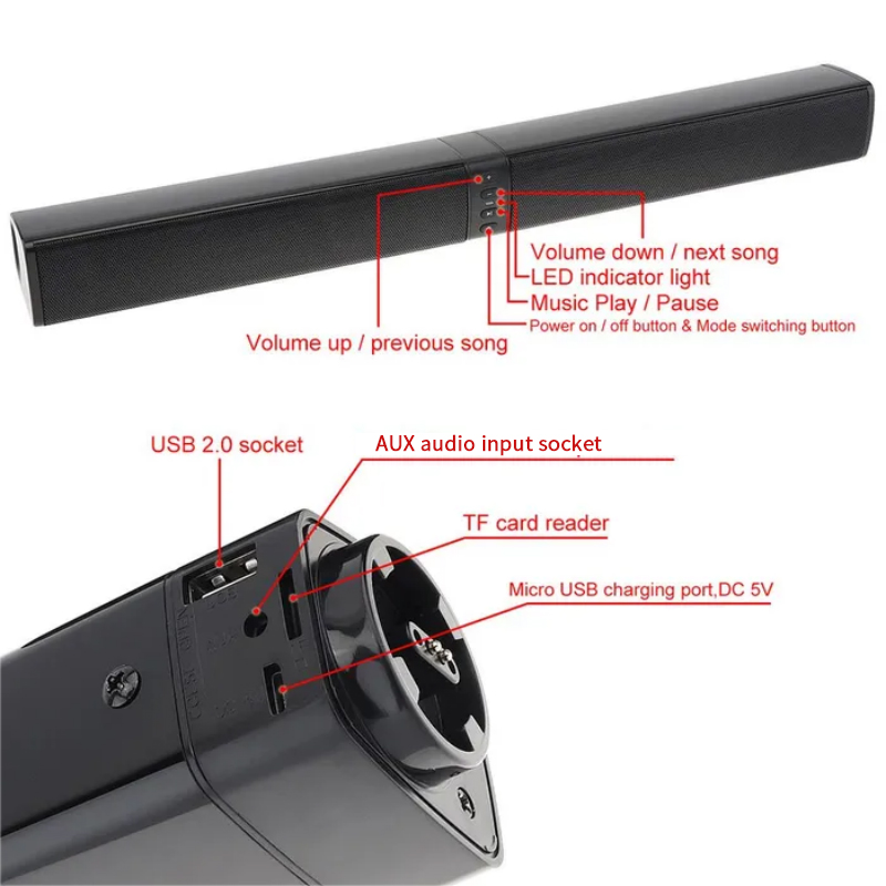 Powerful Soundbar Sound Radio  - Home Bar And Theater 리뷰 및 가격