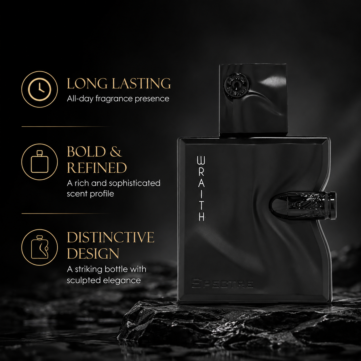Sculpted Black Bottle Men Eau  - Home Bar Accessories 리뷰 및 가격