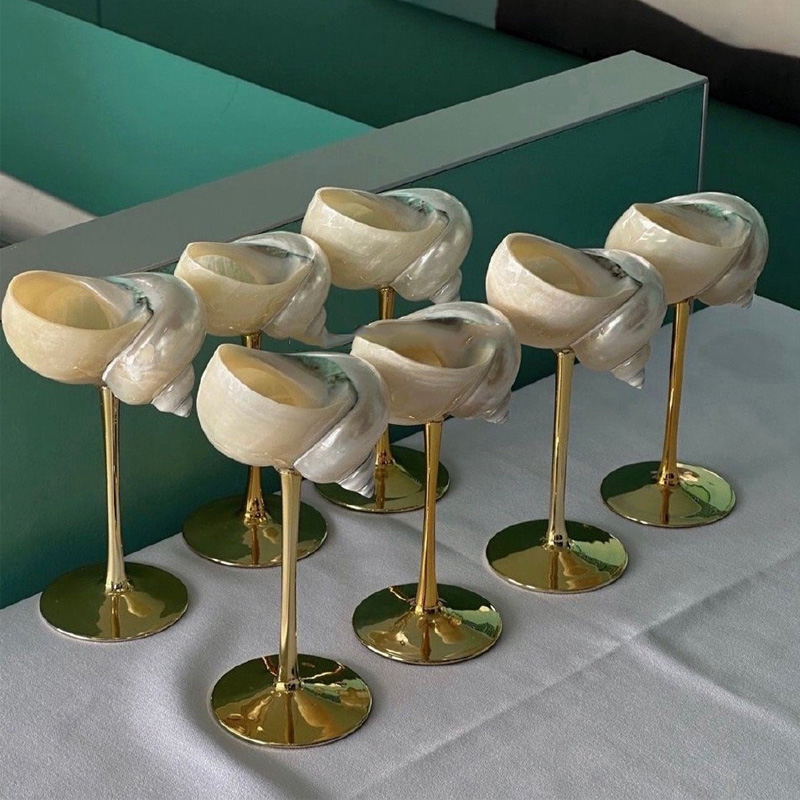 Natural Conch Wine Glass Bar a - Home Bar Setup 리뷰 및 가격