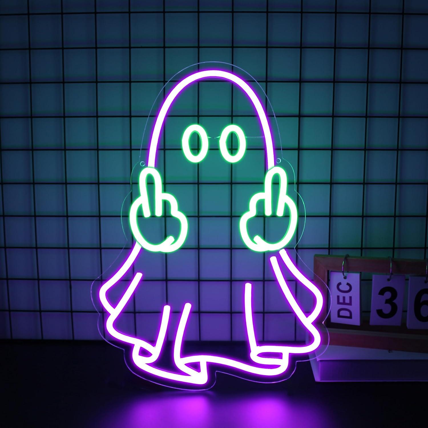 Ghost Neon Sign USB Powered LE - Home Bar Signs 리뷰 및 가격