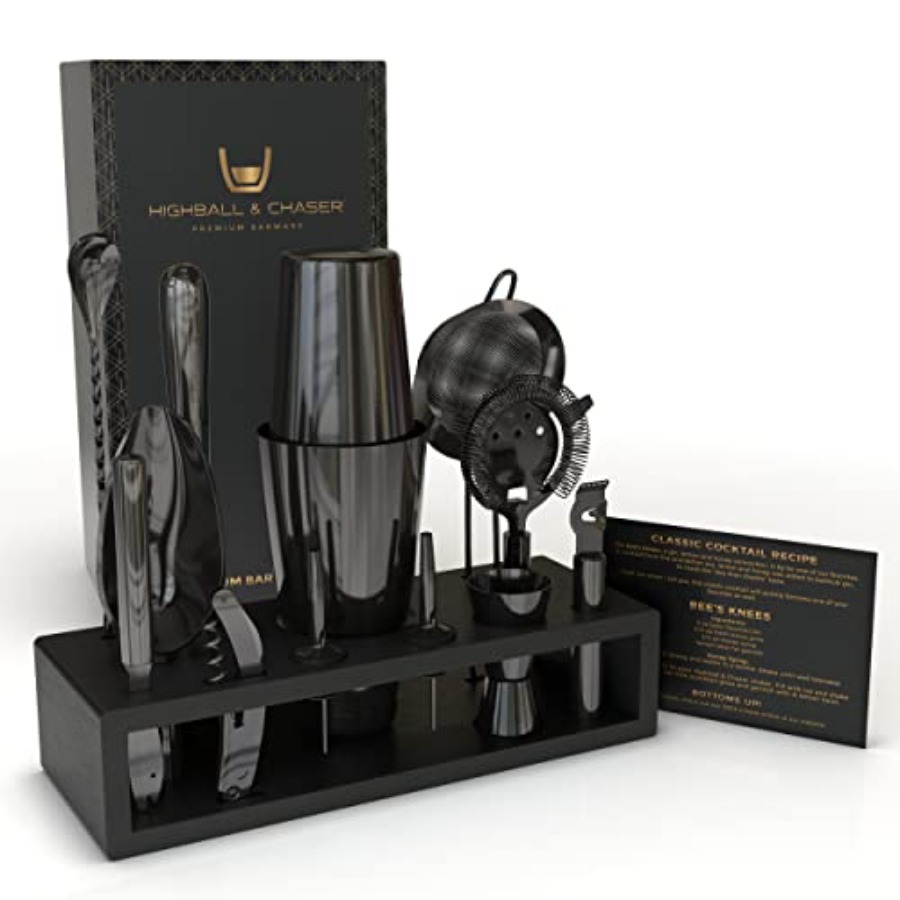 13-Piece Gunmetal Black Stainl - Boston Shaker Set 리뷰 및 가격