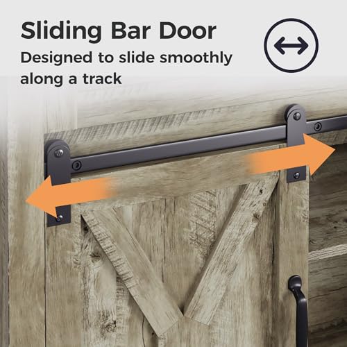 52-Inch Light Grey Farmhouse B - Home Bar Shelves 리뷰 및 가격