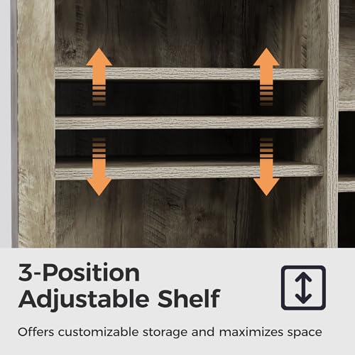 52-Inch Light Grey Farmhouse B - Home Bar Shelves 리뷰 및 가격