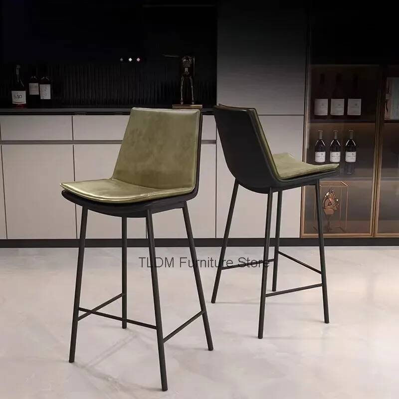 Modern Leather Bar Stools, Uph - Home Bar And Counter 리뷰 및 가격