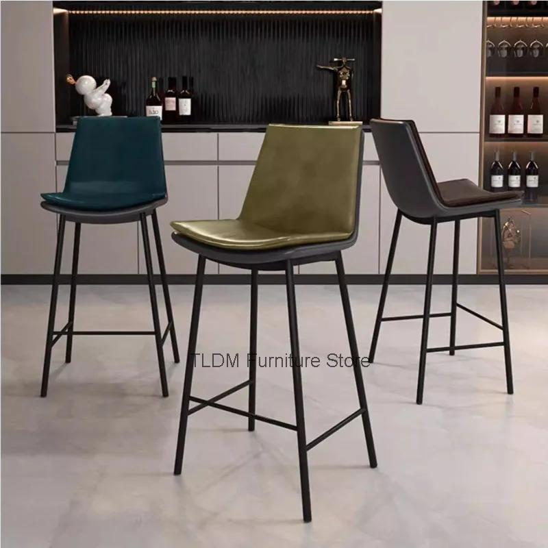 Modern Leather Bar Stools, Uph - Home Bar And Counter 리뷰 및 가격