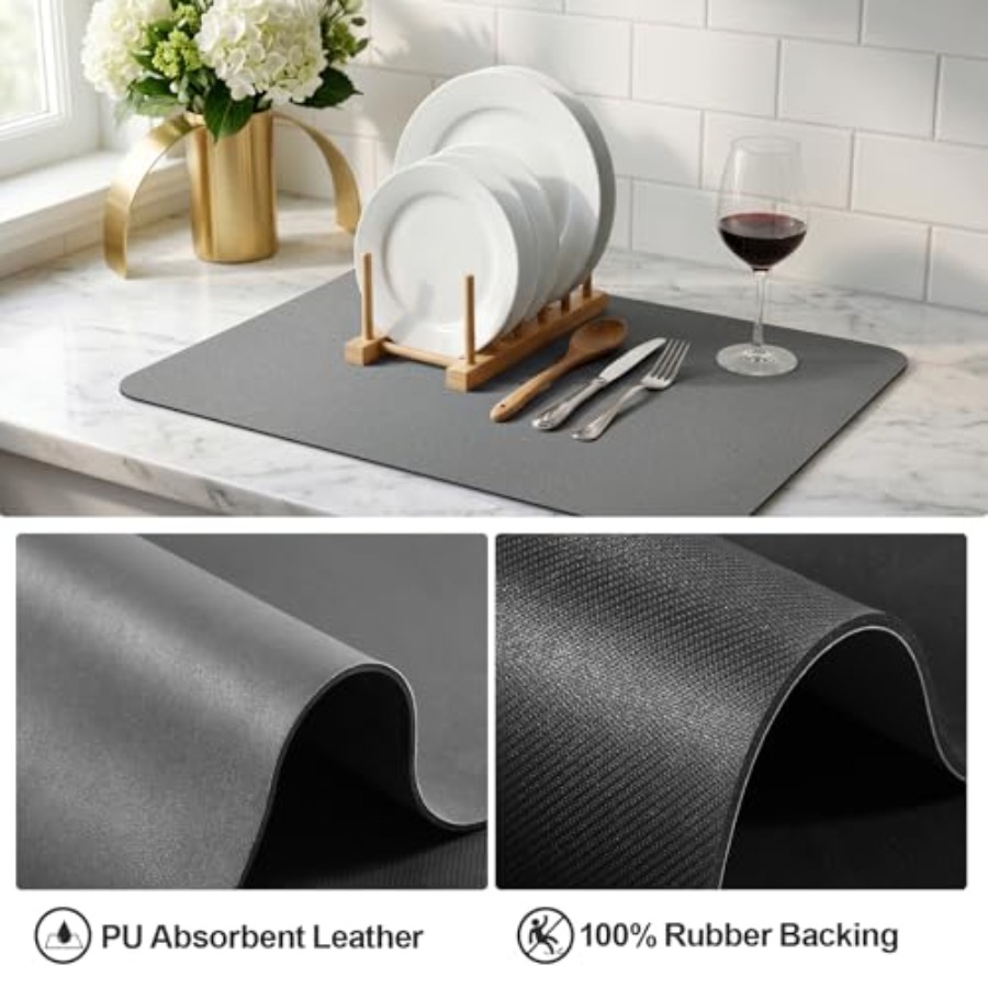 - Dish Drying Mat for Kitchen  - Bar Mat Rubber 리뷰 및 가격
