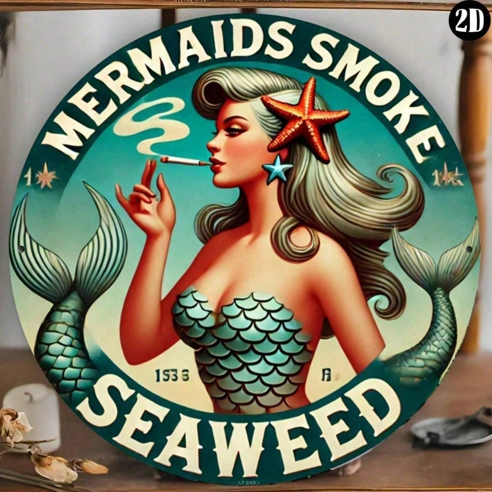 Vintage Mermaid Seaweed Smoke  - Home Bar Cafe 리뷰 및 가격