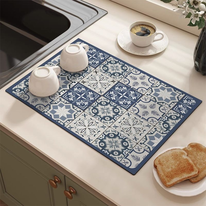 Retro Tile Pattern Absorbent D - Bar Mat Rubber 리뷰 및 가격