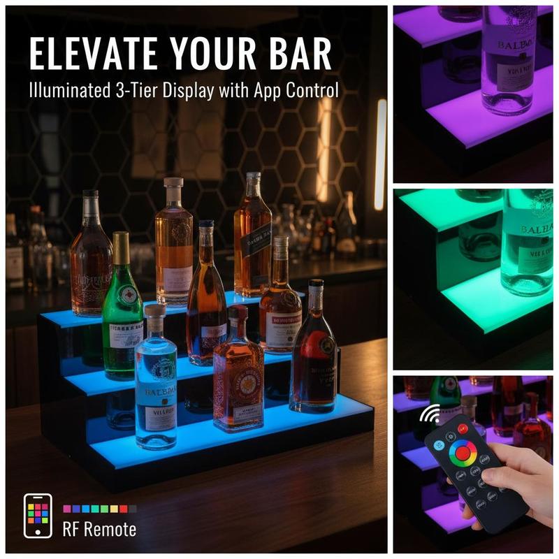 Illuminated Beverage Shelf 24  - Home Bar Lounge 리뷰 및 가격
