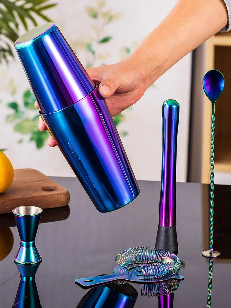 5/7pcs Rainbow Cocktail Shaker - Boston Shaker Set 리뷰 및 가격