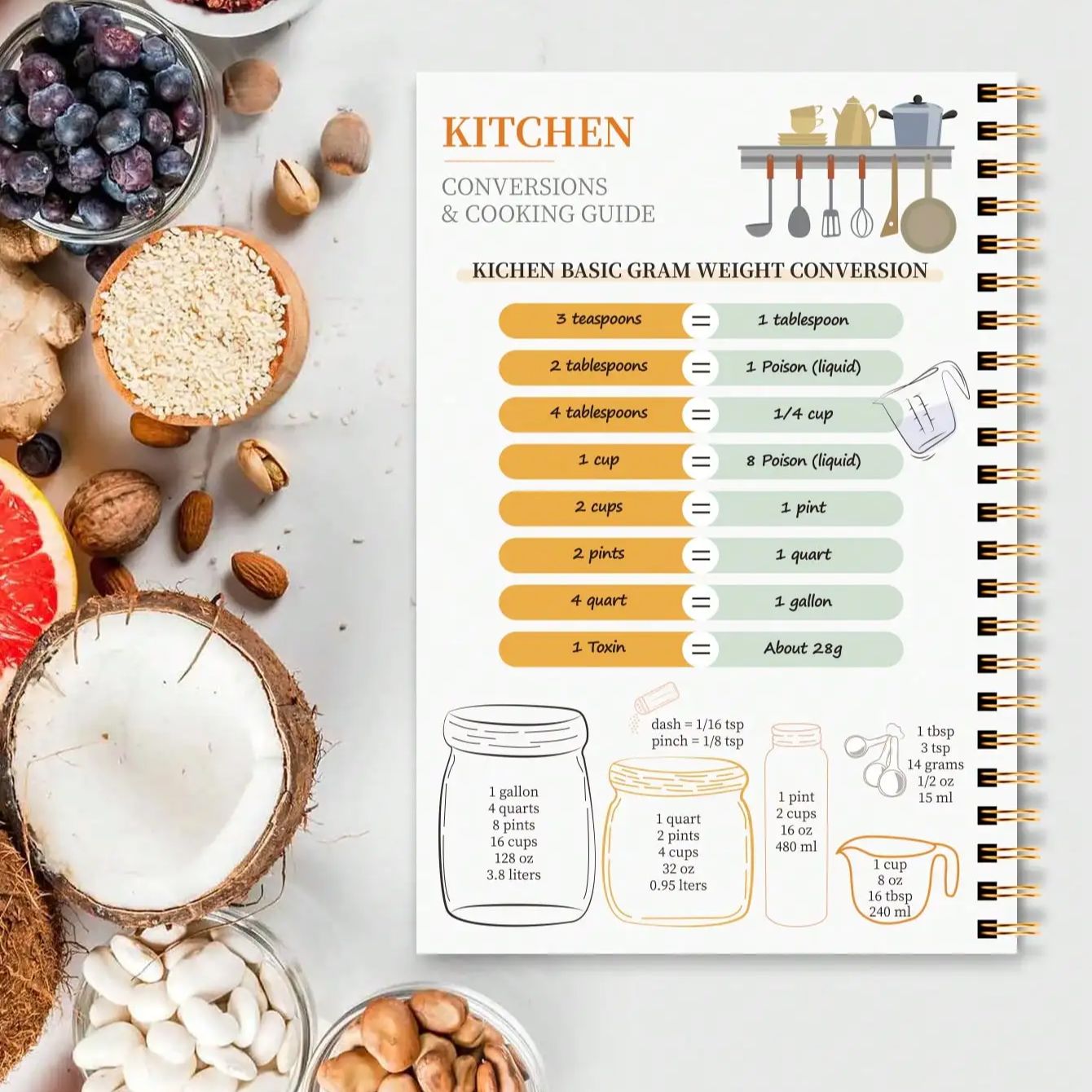 A5 Recipe Book with Full-Color - Cocktail Recipe Book 리뷰 및 가격