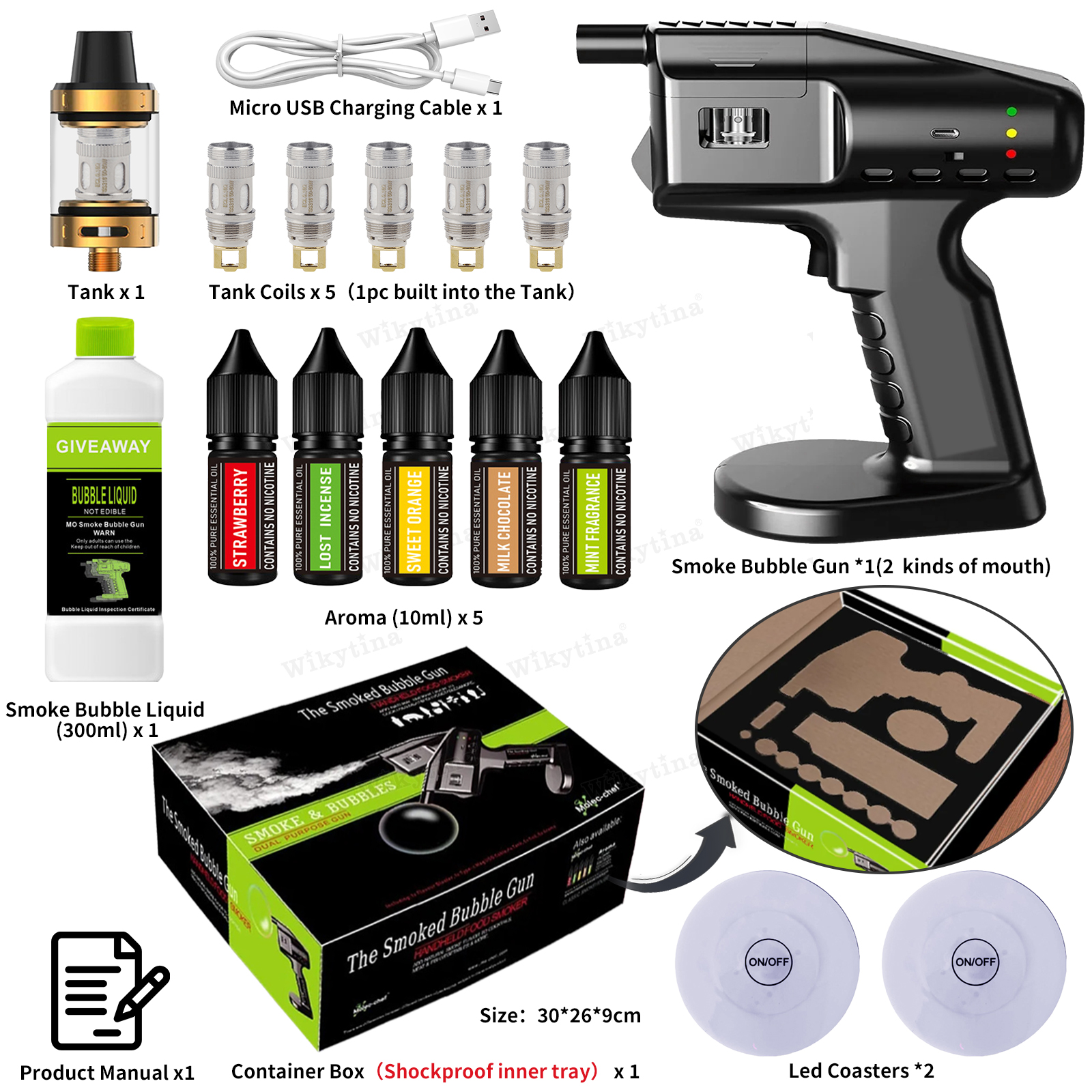 USB Rechargeable Cocktail Smok - Smoking Gun Kit 리뷰 및 가격