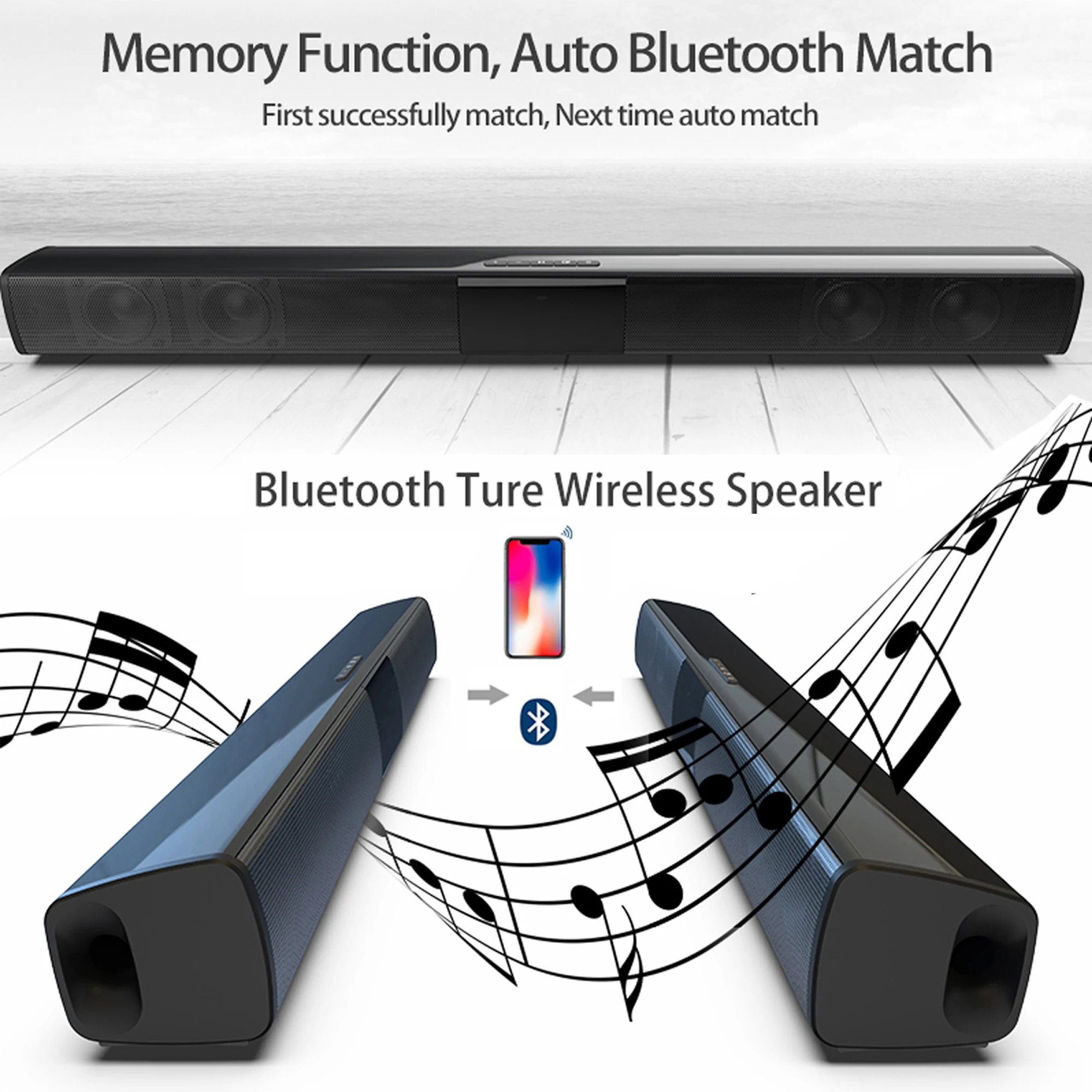 40W High Power Soundbar for TV - Home Bar And Theater 리뷰 및 가격