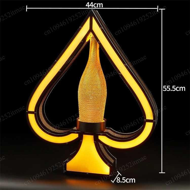 Iron Art Light Up Wine Bottle  - Home Bar Stand 리뷰 및 가격