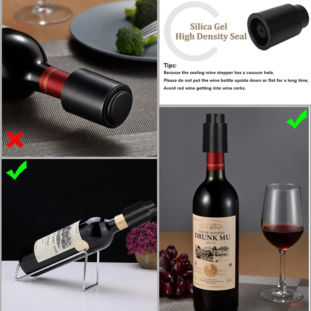 Vacuum Wine Bottle Cap Stopper - Wine Preservation Pump 리뷰 및 가격