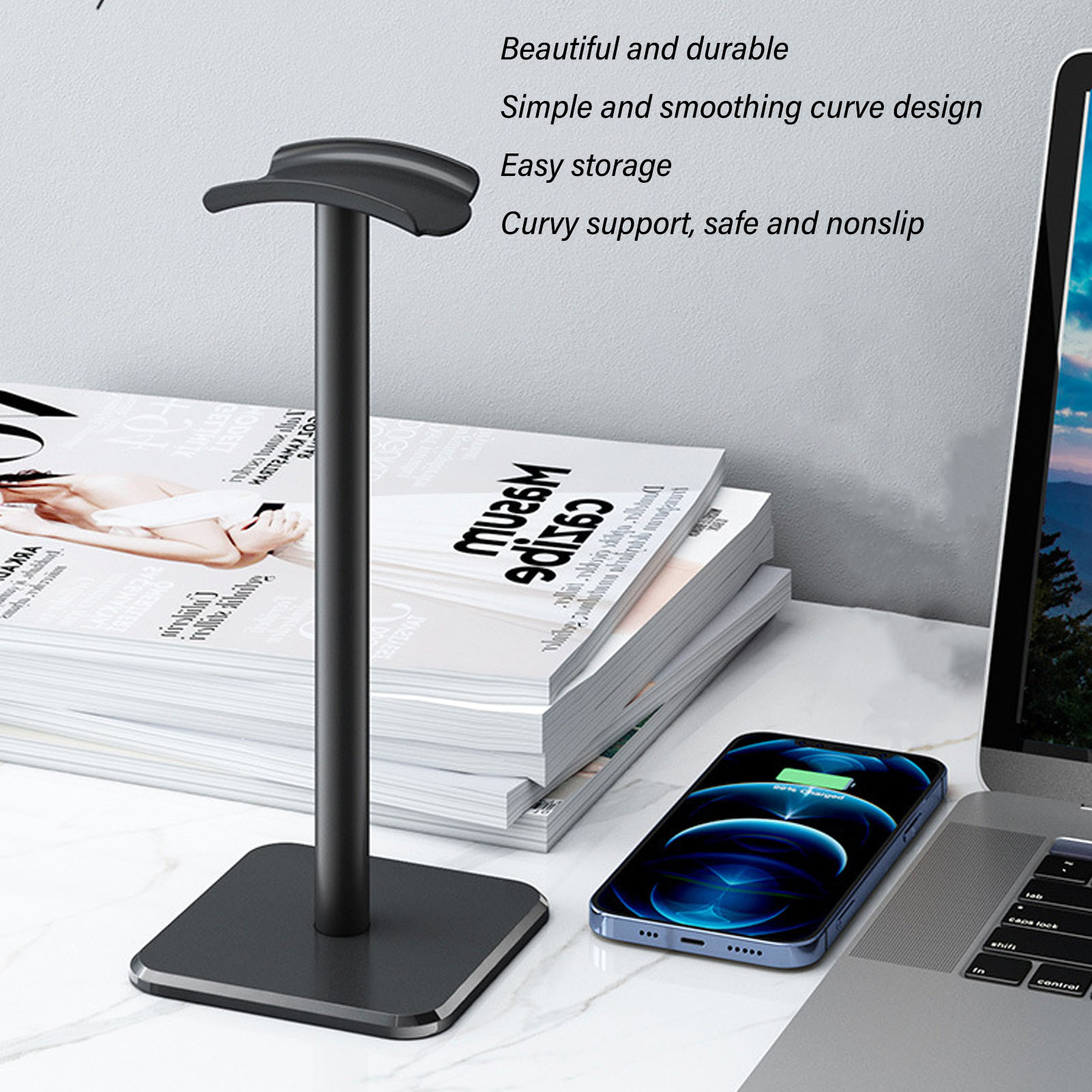 Headphone Stand Rounded Corner - Home Bar Stand 리뷰 및 가격