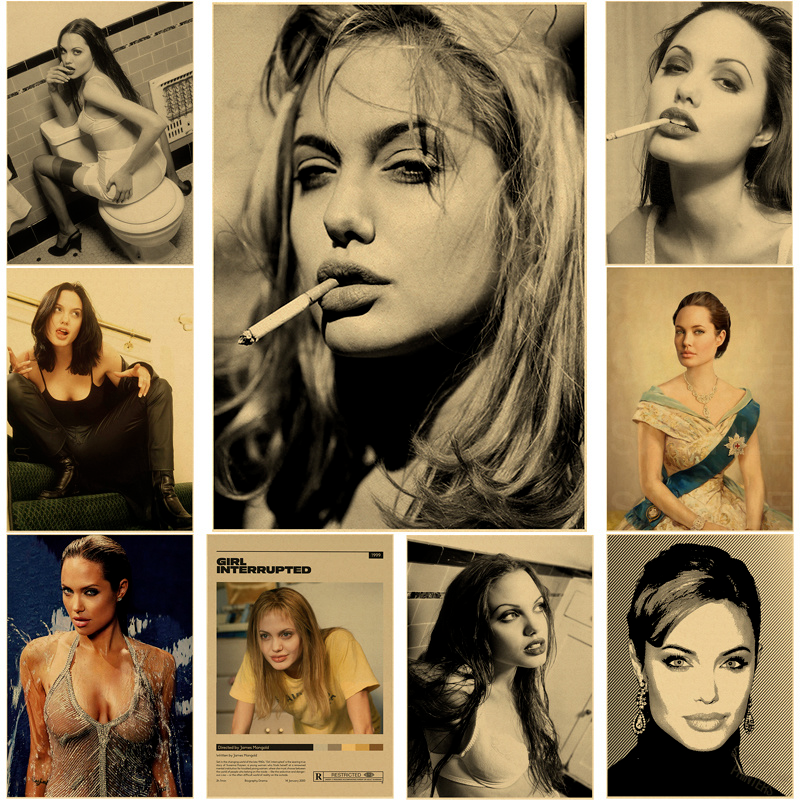 Angelina Jolie Vintage Poster  - Home Bar And Theater 리뷰 및 가격