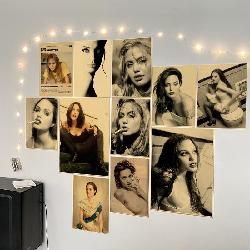 Angelina Jolie Vintage Poster  - Home Bar And Theater 리뷰 및 가격