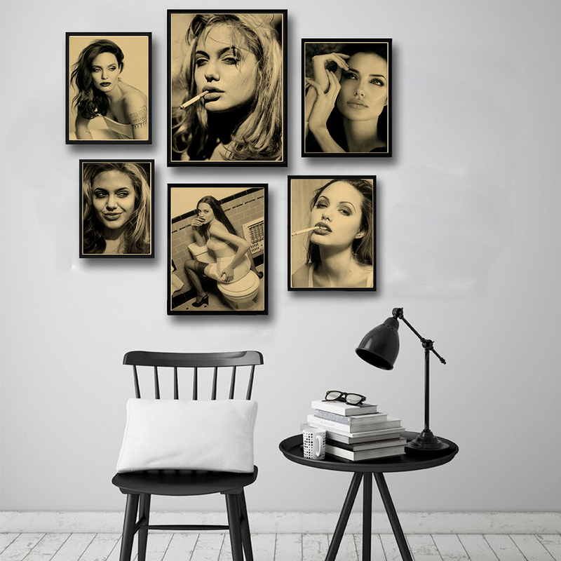 Angelina Jolie Vintage Poster  - Home Bar And Theater 리뷰 및 가격