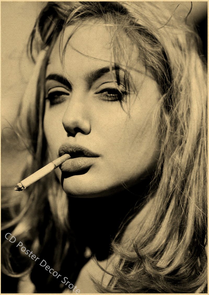 Angelina Jolie Vintage Poster  - Home Bar And Theater 리뷰 및 가격