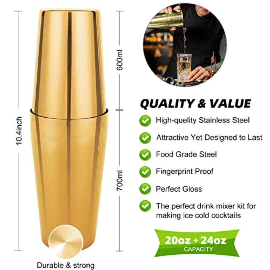 Cocktail Shaker Set 23-Piece B - Boston Shaker Set 리뷰 및 가격
