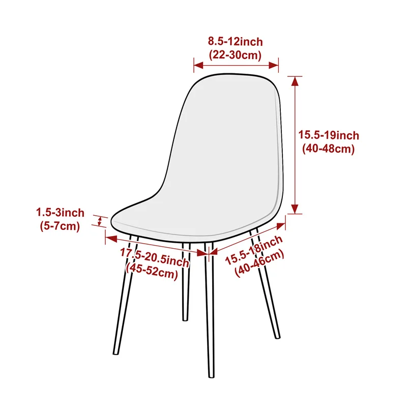 1PC Jacqaurd Shell Chair Cover - Home Bar Lounge 리뷰 및 가격