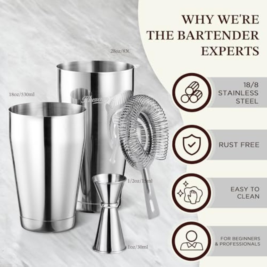 Boston Cocktail Shaker Set 8-P - Boston Shaker Set 리뷰 및 가격