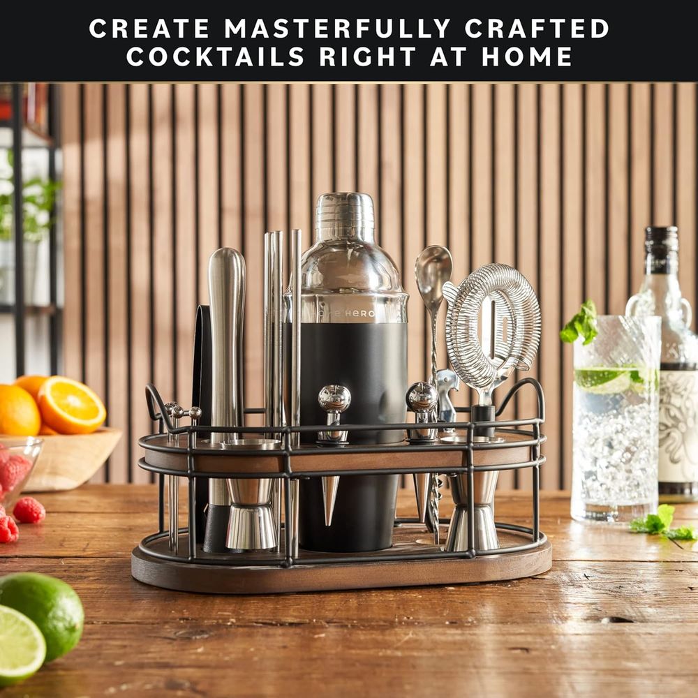 22-Piece Cocktail Shaker Set w - Cocktail Recipe Book 리뷰 및 가격