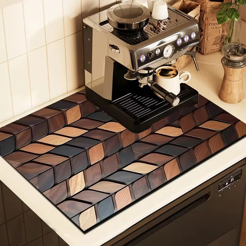 VIKAMA 3D Vintage Wood Grain D - Bar Mat Rubber 리뷰 및 가격