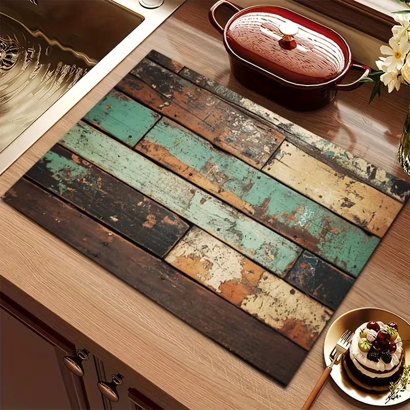 VIKAMA 3D Vintage Wood Grain D - Bar Mat Rubber 리뷰 및 가격