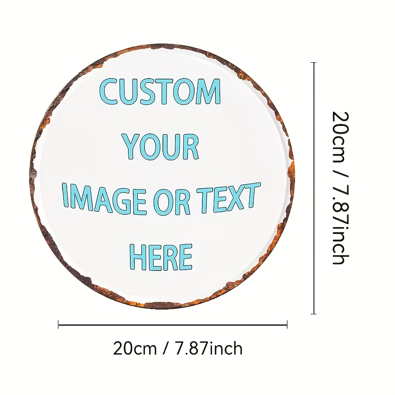 Custom Round Metal Tin Sign, P - Home Bar Cafe 리뷰 및 가격